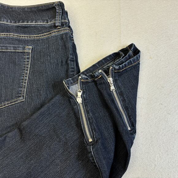 Torrid Jeans Womens 24R Blue Denim 3 Button Zipper Leg Jegging Pants Plus Size - Picture 2 of 9